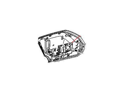 2010 Dodge Caliber Window Regulator - 5179956AA