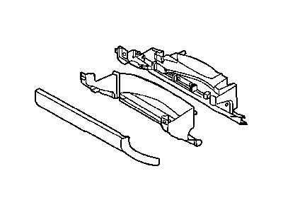 2008 Dodge Dakota Glove Box - 1BL711DVAA