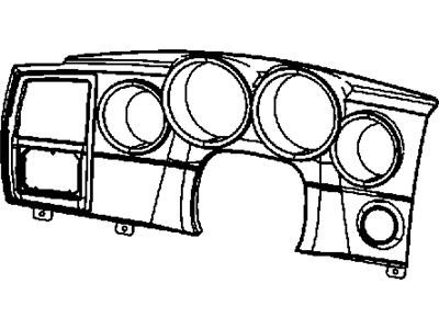 Mopar 1LG95XDVAA Bezel-Instrument Cluster