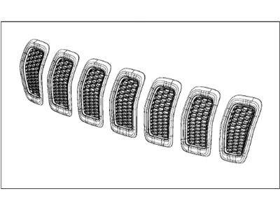 2015 Jeep Cherokee Grille - 5RB21DX8AB