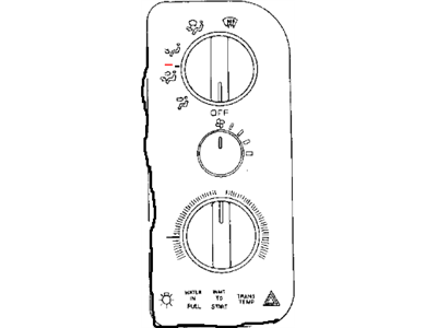 Mopar 55055482 Air Conditioner And Heater Control Switch