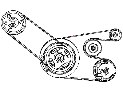 1997 Dodge Stratus Drive Belt - 5086048AA