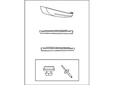 Mopar 82210474AC CLADDING-LOWERSIDE