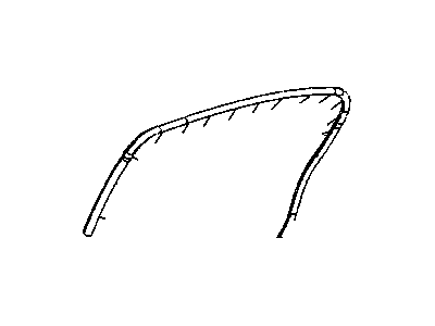 Mopar 5065165AH WEATHERSTRIP-Rear Door Mounted