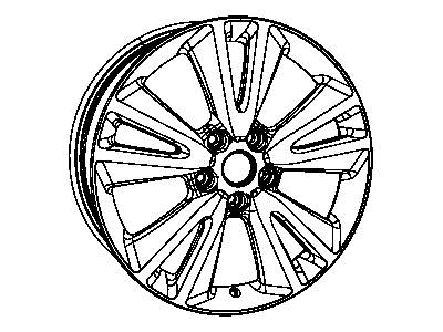Mopar 1SZ68DD5AA Aluminum Wheel