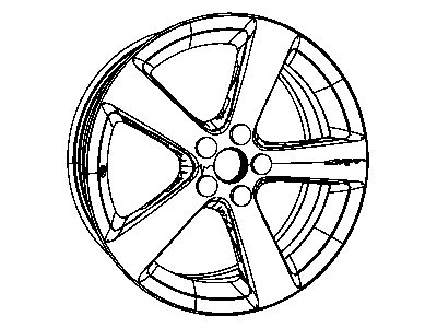Mopar 1DZ31DD5AB Aluminum Wheel