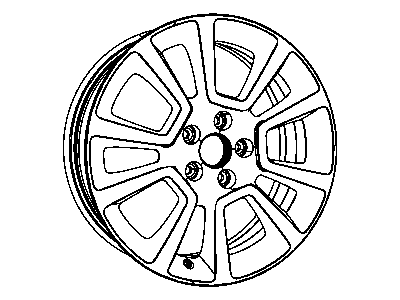 2010 Dodge Caliber Spare Wheel - 1JX81GSAAB