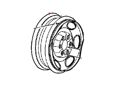 2004 Dodge Dakota Spare Wheel - 5HF00S4AAA