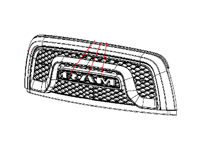 Mopar 5UQ43RXFAA Grille-Radiator