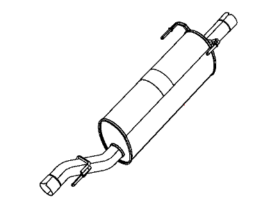 Mopar 68142482AD Exhaust Muffler