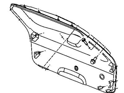 Mopar 68002658AA Clip-Trim