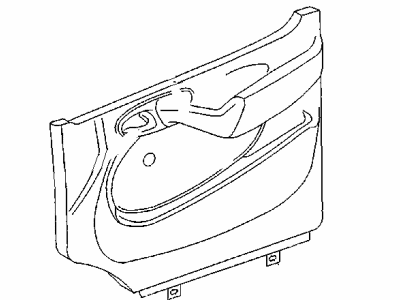 Mopar 5104340AA Panel-Front Door Trim
