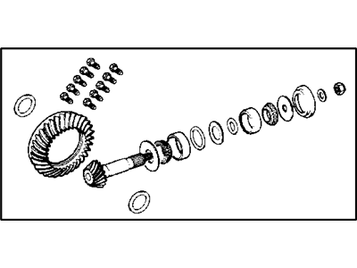 Mopar 5072997AB Gear Kit-Ring And PINION