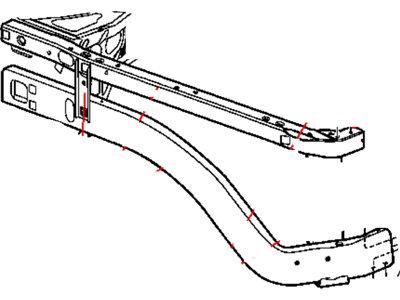 2002 Dodge Ram 1500 Radiator Support - 55275694AC