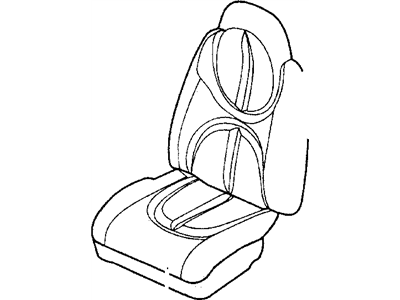 Mopar XB731T5AA Front Seat Cushion Driver Cover