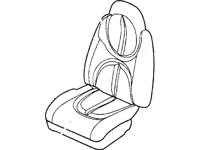 Mopar WN061DVAA Seat Back-Front