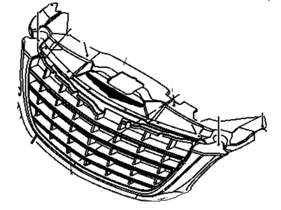 2005 Chrysler Pacifica Grille - 4857625AA