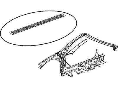 Mopar UF31YBPAB Molding-Windshield GARNISH