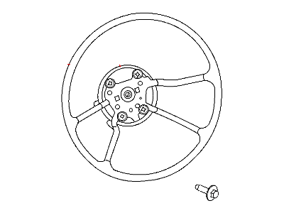 2010 Jeep Wrangler Steering Wheel - 1SY09SB5AC