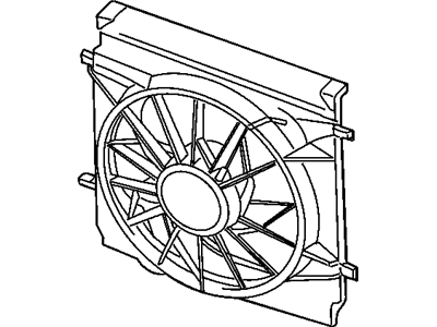 2003 Jeep Liberty Engine Cooling Fan - 55037659AA
