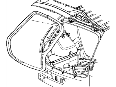 Mopar 68070489AB WEATHERSTRIP-LIFTGATE Opening