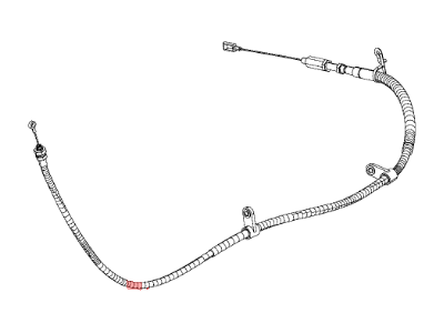 Mopar 68225445AB Cable-Parking Brake