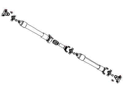 Mopar 52123133AA Rear Drive Shaft