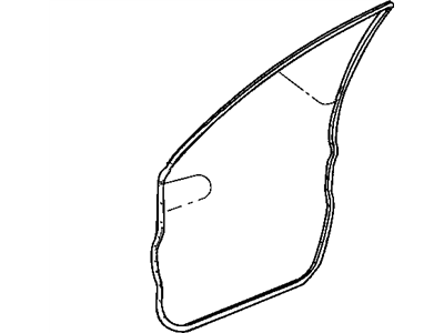 Mopar 4894299AC WEATHERSTRIP-Front Door Mounted