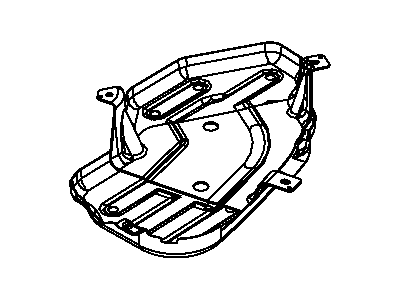 Mopar Fuel Tank Skid Plate - 68061321AD