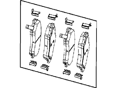 Mopar 68003701AA Brake Pad Set Replaces