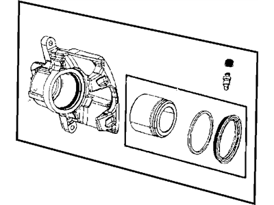 Mopar 68003707AA CALIPER-Disc Brake