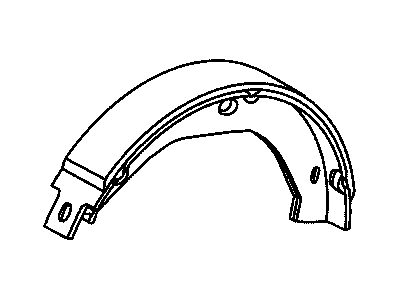 Mopar 5011988AA Parking Brake Shoe And Lining Kit