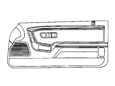 Mopar EN79LAZ Panel-Dr TRM Comp Type 9B Left