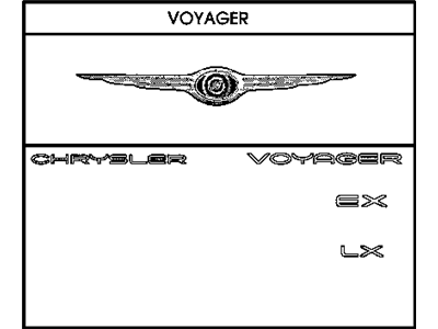 Mopar 4857406AA Ornament-Winged MEDALLION