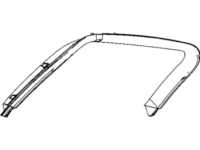 Mopar 5KT37DX9AB Panel-LIFTGATE Trim Upper