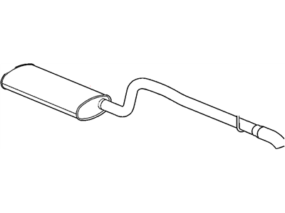2002 Jeep Grand Cherokee Tail Pipe - 52101237AB