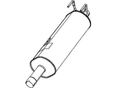 Mopar 68143586AG MUFFLER-Exhaust