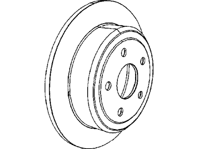 Mopar 52129250AA Rear Brake Rotor