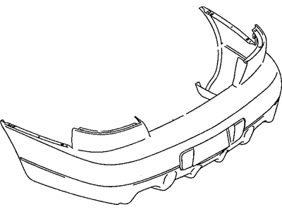 Mopar MR296449 Rear Bumper