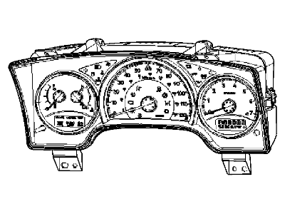 Ram Dakota Speedometer - 68039983AE