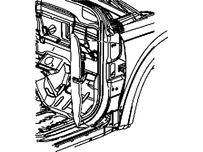 Mopar 5178088AB SILENCER-Fender To Hinge Pillar