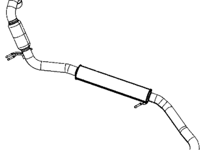 Mopar 68040250AG Front Exhaust Pipe