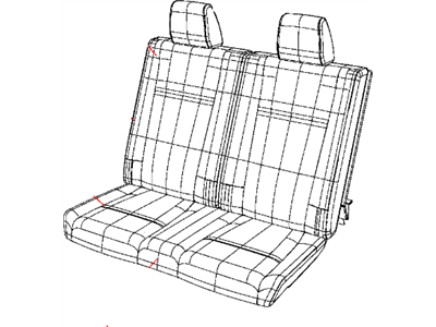 Mopar 1QL961DVAA Rear Seat Back Cover