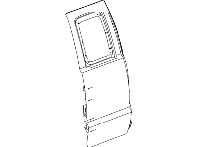 Mopar 55359375AF Door-Rear