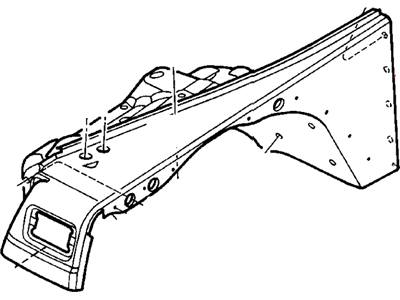 Mopar 5003951AF Fender-Fender