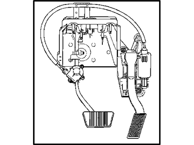 Mopar 52021767AG Pedal-Brake And Accelerator