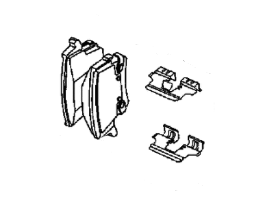 Mopar 2AMVF766AA Rear Disc Brake Pad Kit