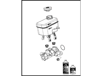 Jeep Wrangler Brake Master Cylinder - 68057474AC