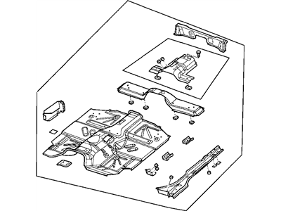 2006 Jeep Wrangler Floor Pan - 55395106AB