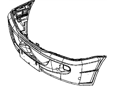 Mopar 1GY41P01AA Front Bumper Cover